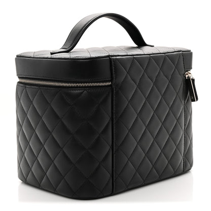 Chanel Lambskin Quilted Large Vanity Pouch Black 3 of 7