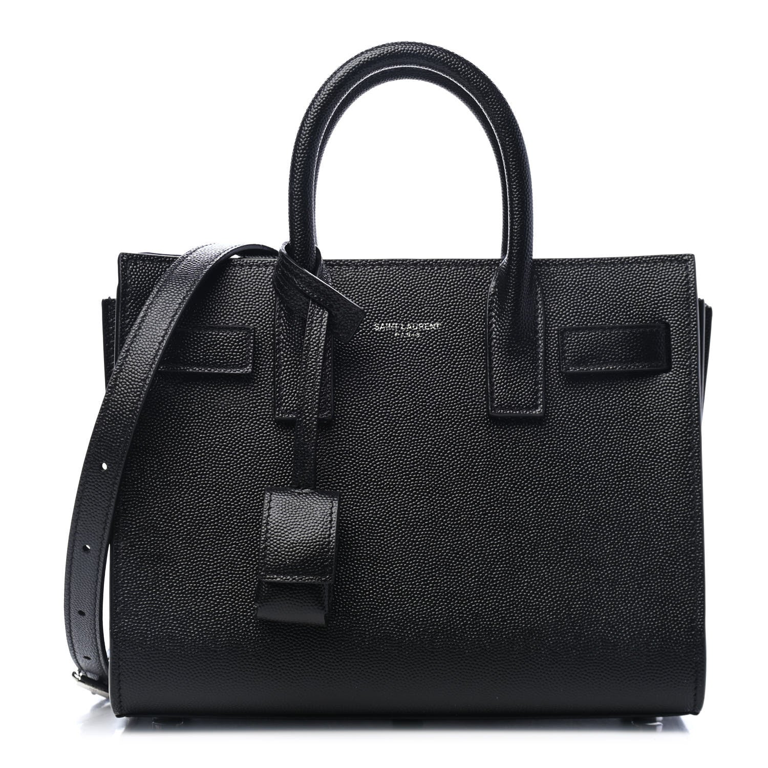 Saint Laurent Grained Calfskin Nano Sac De Jour Black 1 of 4