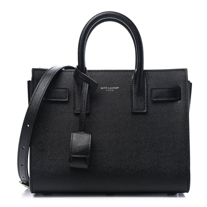 Saint Laurent Grained Calfskin Nano Sac De Jour Black 1 of 4