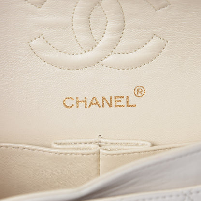 Chanel Lambskin Quilted Small Double Flap White 6 of 18