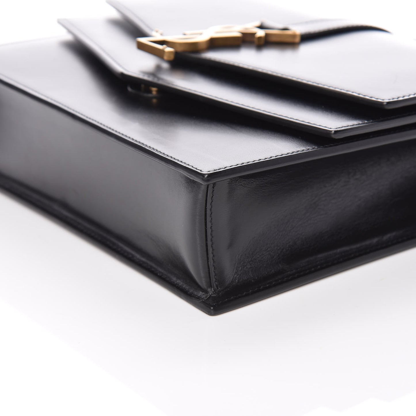 Smooth Calfskin Monogram Medium Sulpice Shoulder Bag Black