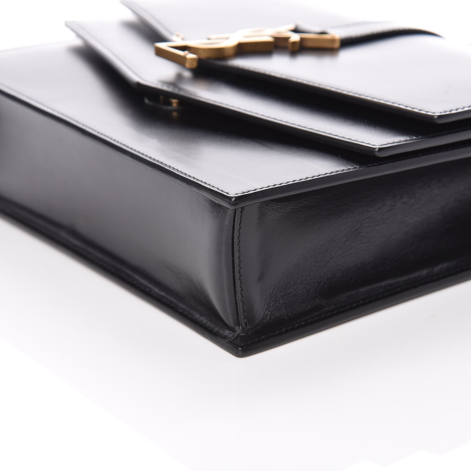 Saint Laurent Smooth Calfskin Monogram Medium Sulpice Shoulder Bag Black 9 of 9