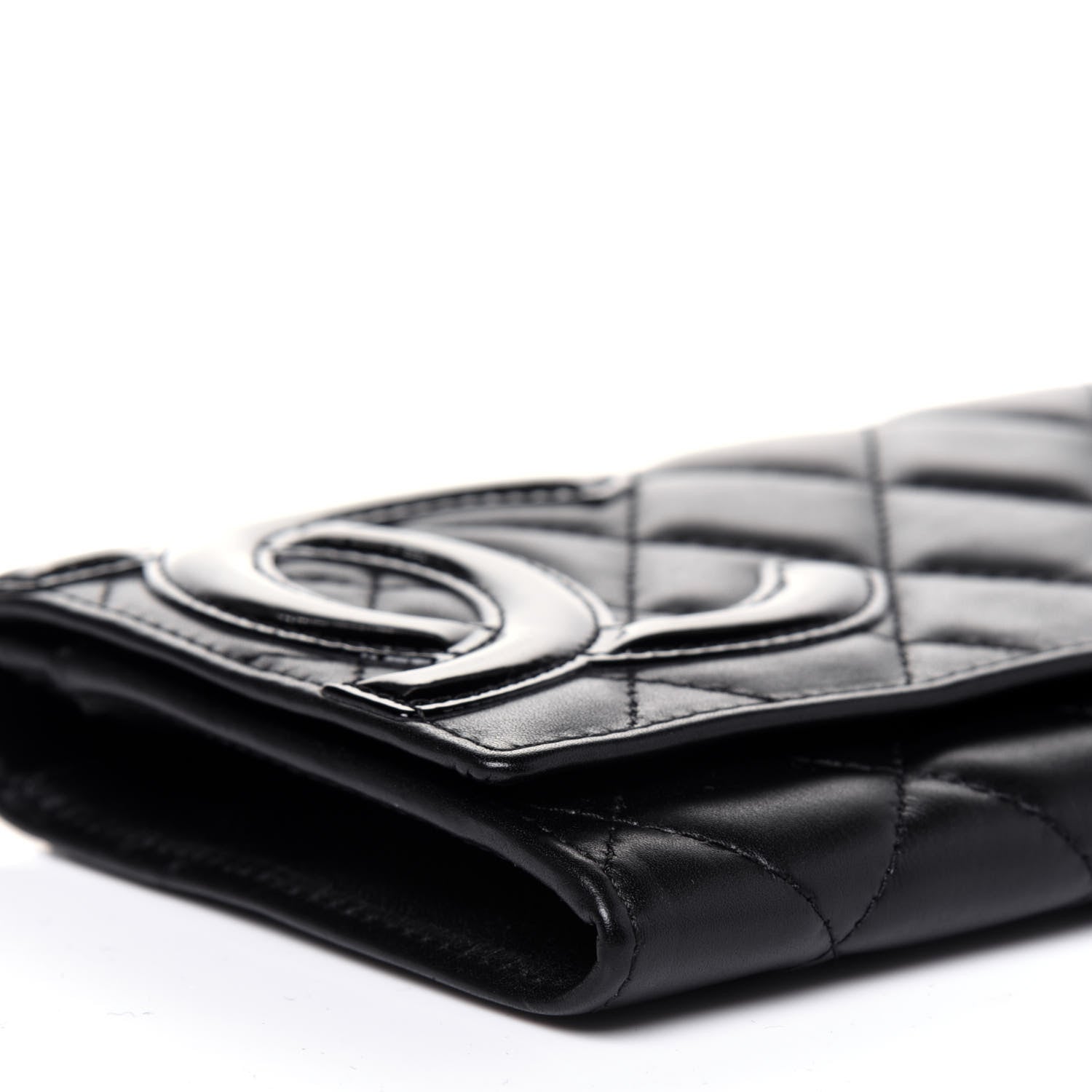 Chanel Calfskin Quilted Cambon Flap Wallet Black 8 of 13