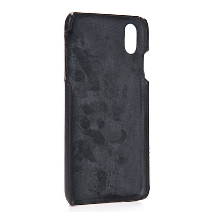 Christian Dior Oblique Calfskin Saddle iPhone XS Max Case Blue 3 of 7