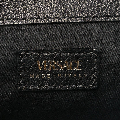 Versace Grained Calfskin La Medusa Small Shoulder Bag Black 6 of 9