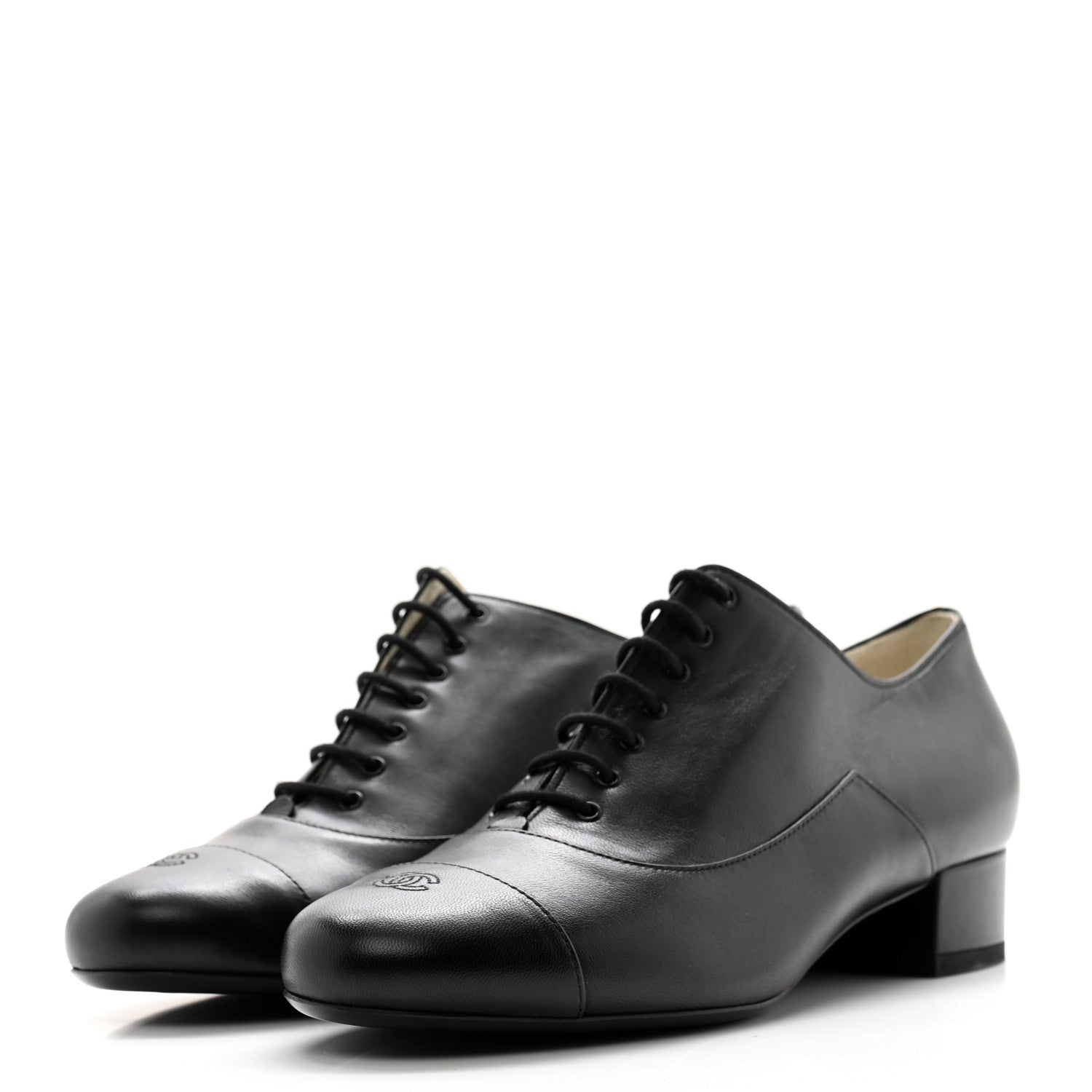 Chanel Smooth Lambskin Loafers 40 Black 3 of 11