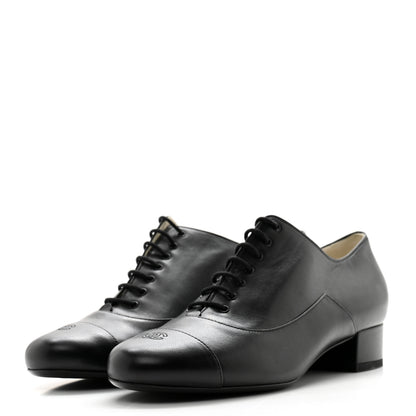 Chanel Smooth Lambskin Loafers 40 Black 3 of 11