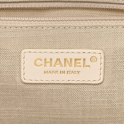 Chanel Mixed Fibers Small Deauville Tote White 8 of 12