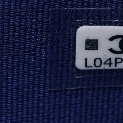 Chanel Lambskin Quilted Zip Around Coin Purse Wallet Blue 7 of 8