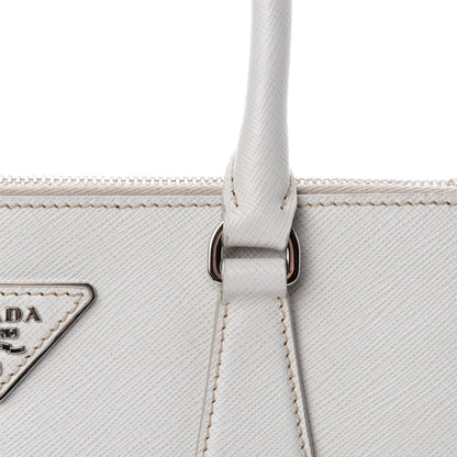 Prada Saffiano Small Galleria Double Zip Tote Talco 10 of 17