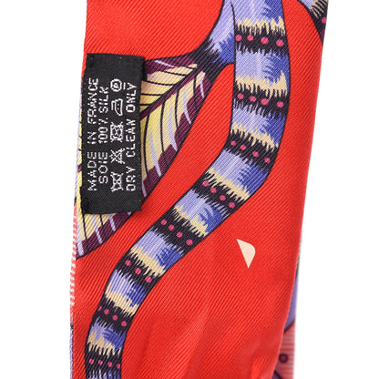 Hermes Silk The Savana Dance Twilly Rouge Parme Corail 4 of 5