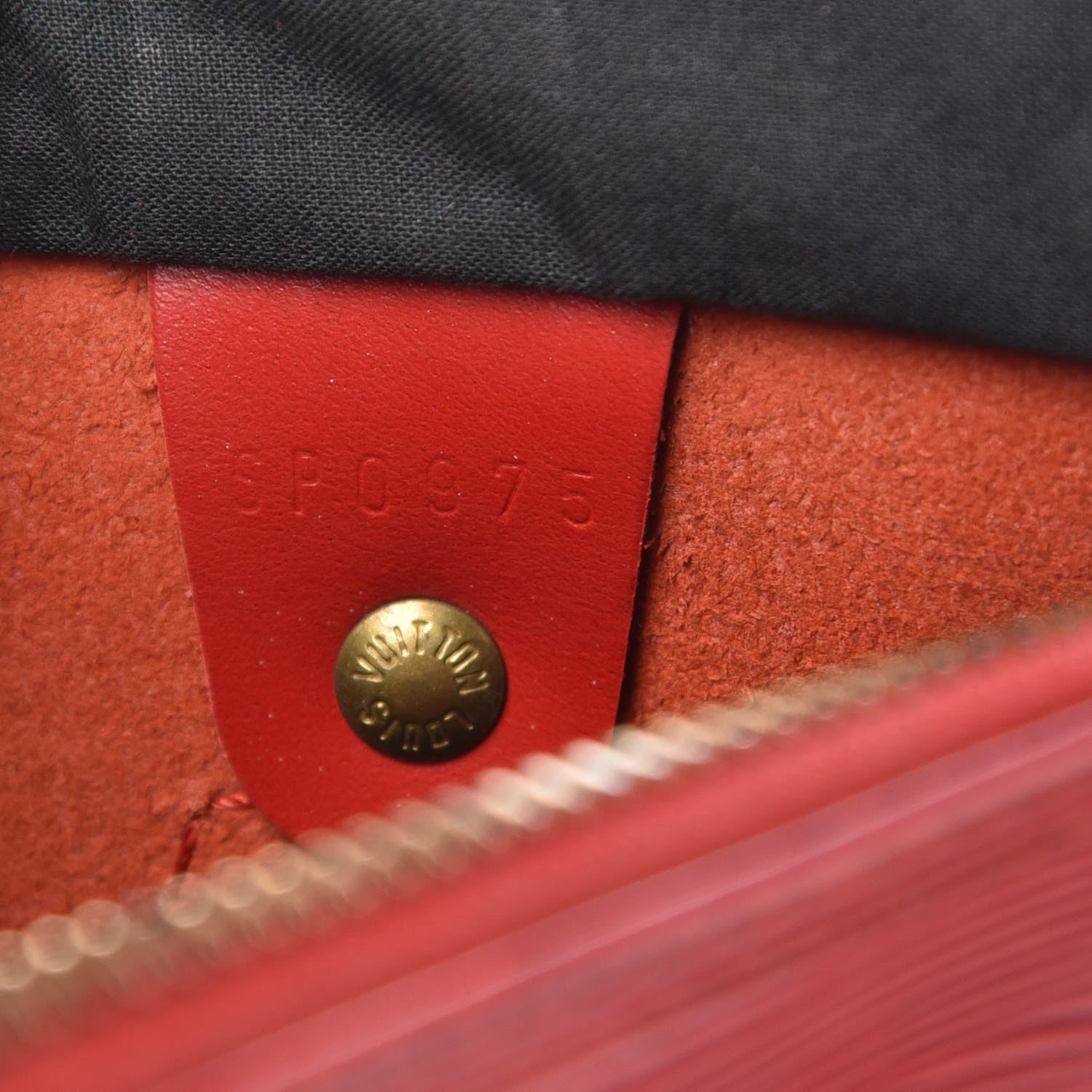 Louis Vuitton Epi Speedy 25 Castillan Red 7 of 12
