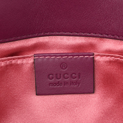 Gucci Velvet Matelasse Mini GG Marmont Shoulder Bag Fuchsia Violet Cyclamen 6 of 14