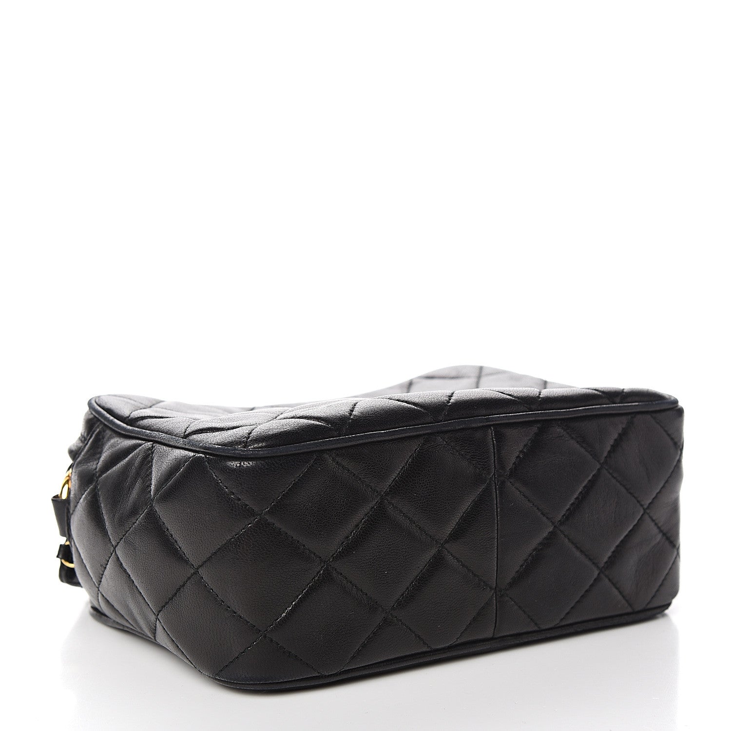 Chanel Lambskin Quilted Camera Case Black 3 of 12