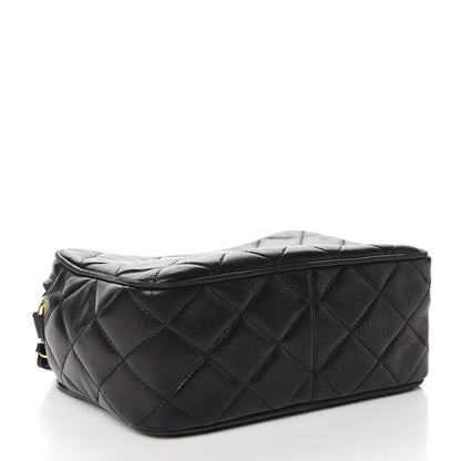 Chanel Lambskin Quilted Camera Case Black 3 of 12