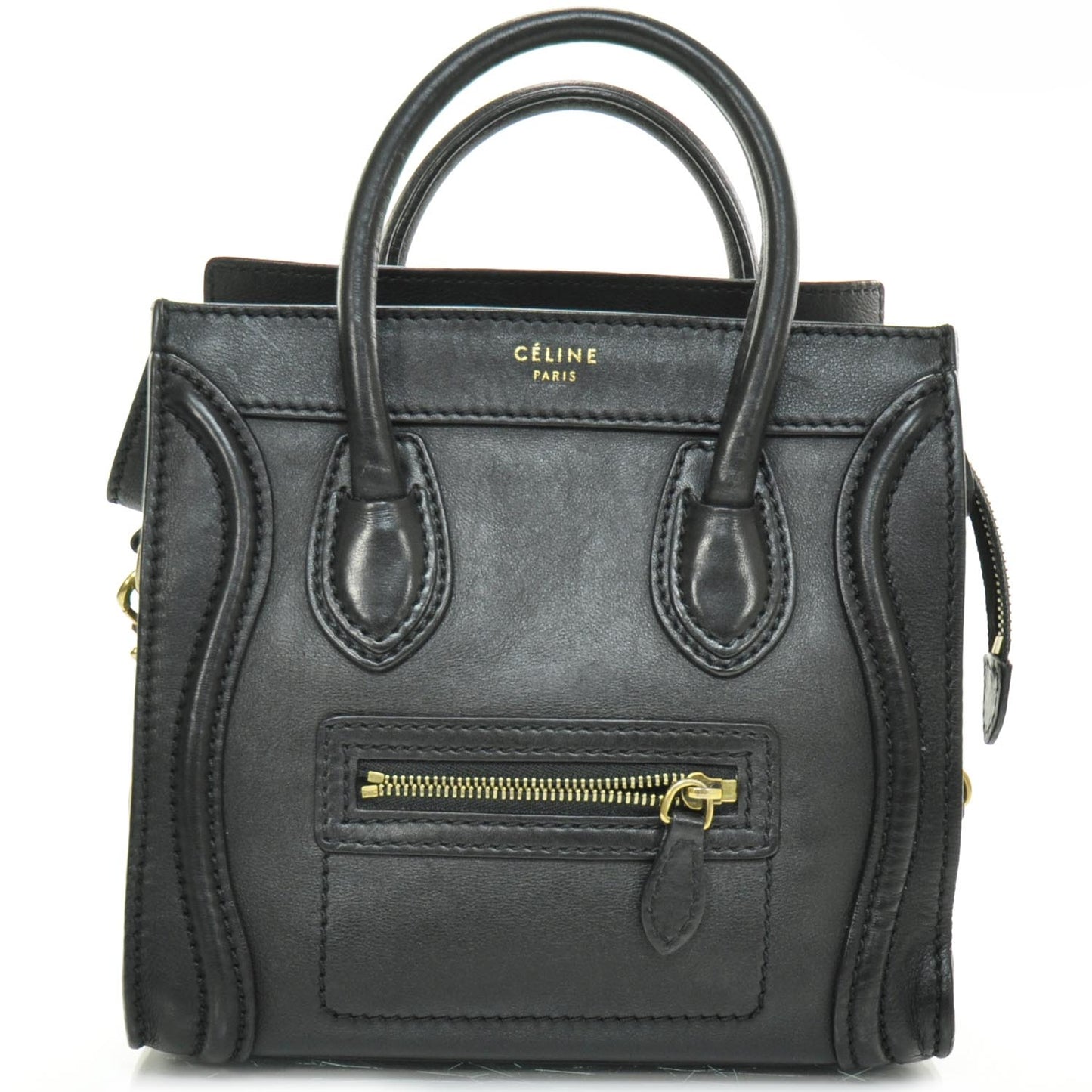 Smooth Calfskin Nano Luggage Black