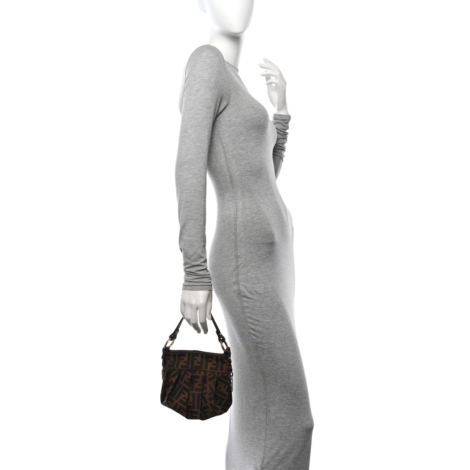 Fendi Zucca Mini Chef Hobo Tobacco 2 of 10