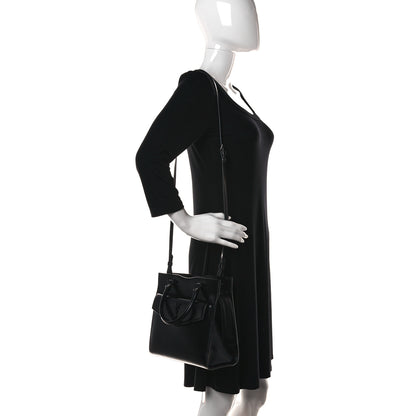 Saint Laurent Grain De Poudre Small Uptown Tote Black 2 of 13