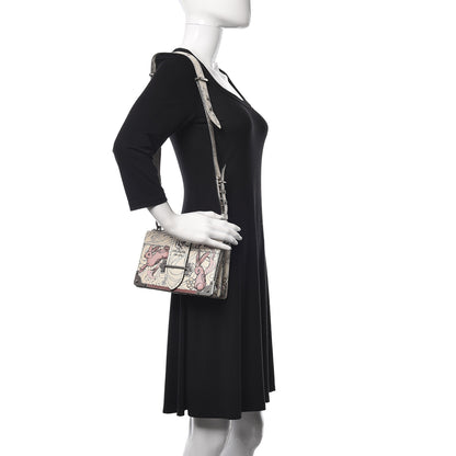 Prada X JAMES JEAN Glace Calfskin Rabbit Print Cahier Bag Opaline 2 of 9