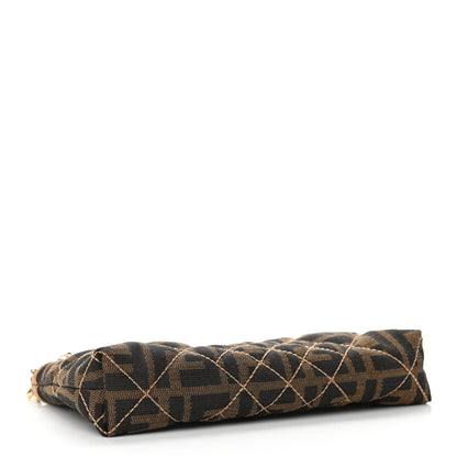 Fendi Zucca Quilted Pochette Tobacco 3 of 10