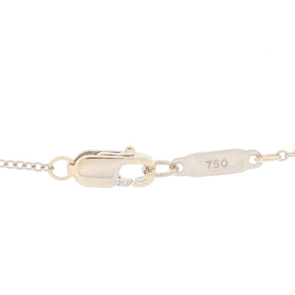 Tiffany 18K White Yellow Gold Multi-Heart Drop Pendant Necklace 3 of 5
