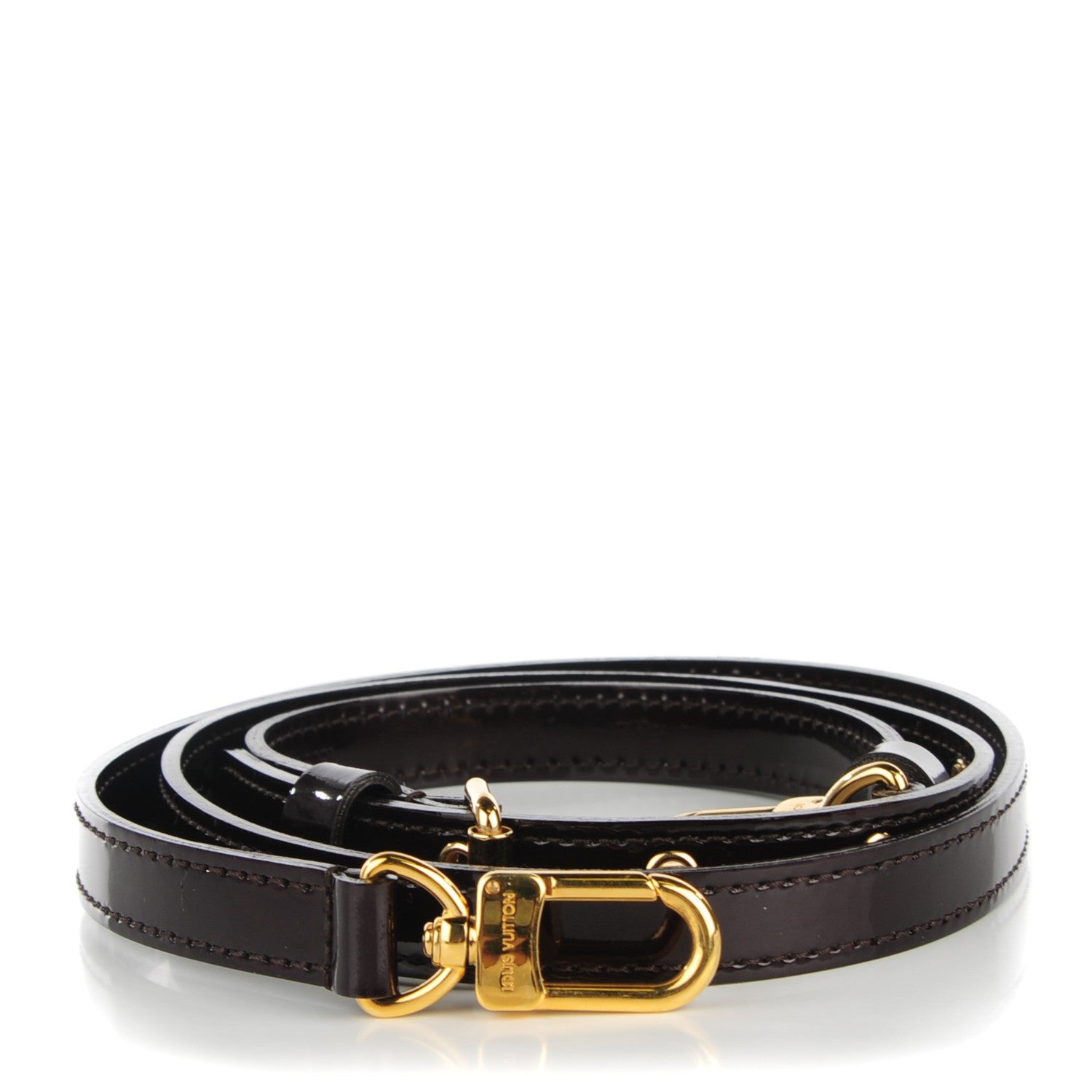 Louis Vuitton Patent 16mm Adjustable Shoulder Strap Amarante 1 of 5