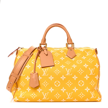 Louis Vuitton Calfskin Monogram Speedy P9 Bandouliere 40 Jaune Mat 1 of 12