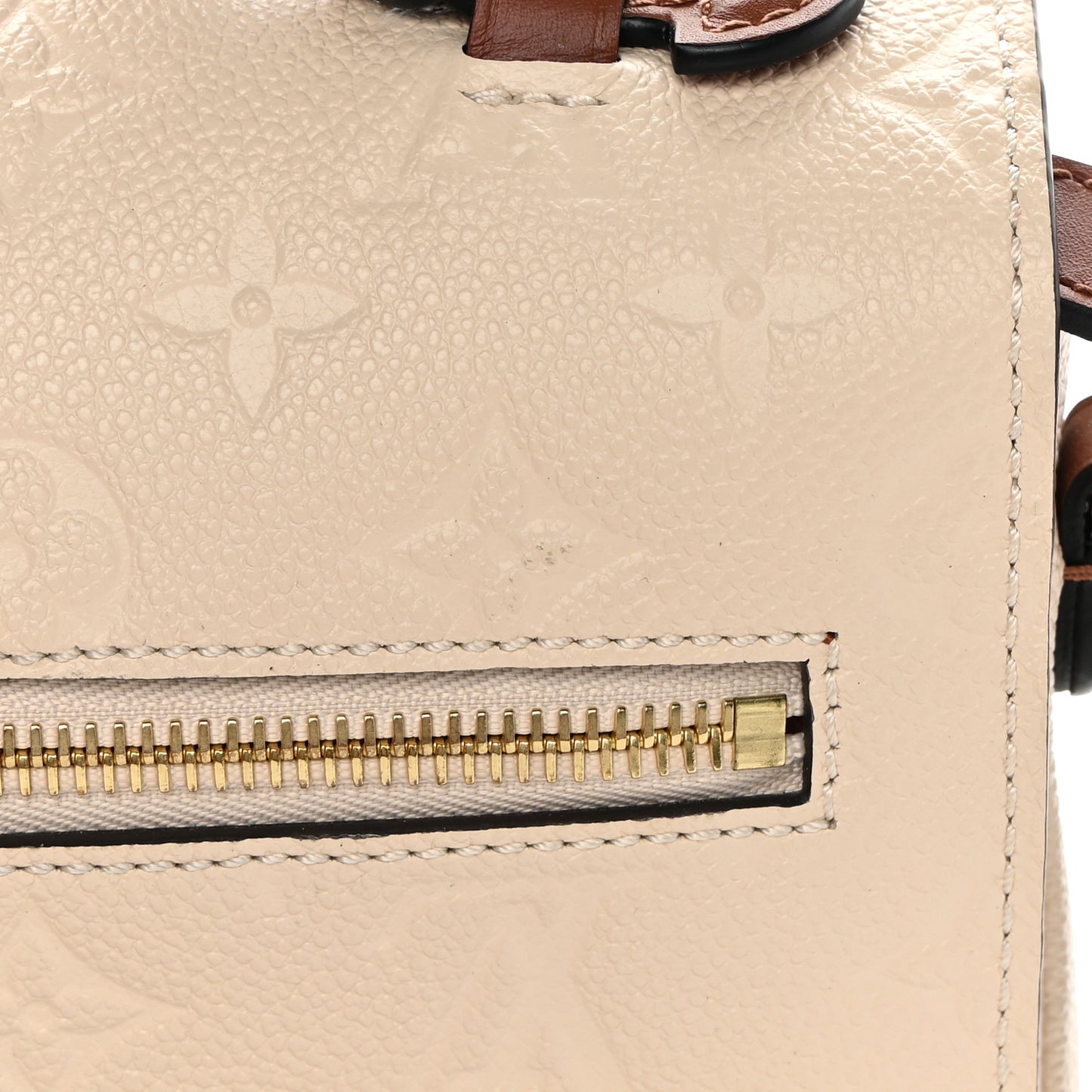 Empreinte Braided Pochette Metis Creme Beige Caramel