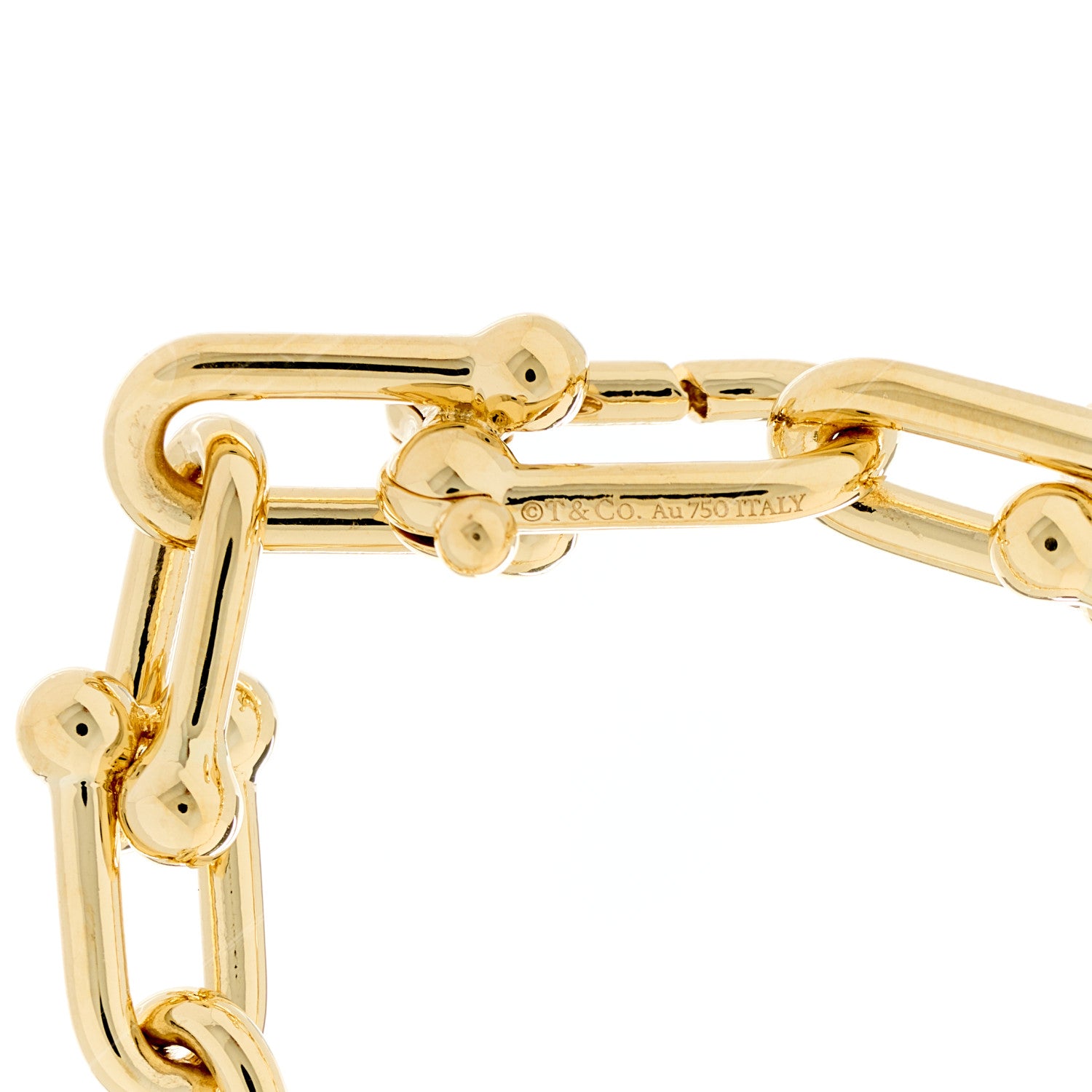 Tiffany 18K Yellow Gold Medium HardWear Link Necklace 4 of 4