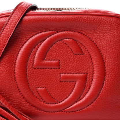 Gucci Pebbled Calfskin Small Soho Disco Bag Vibrant Red 11 of 11