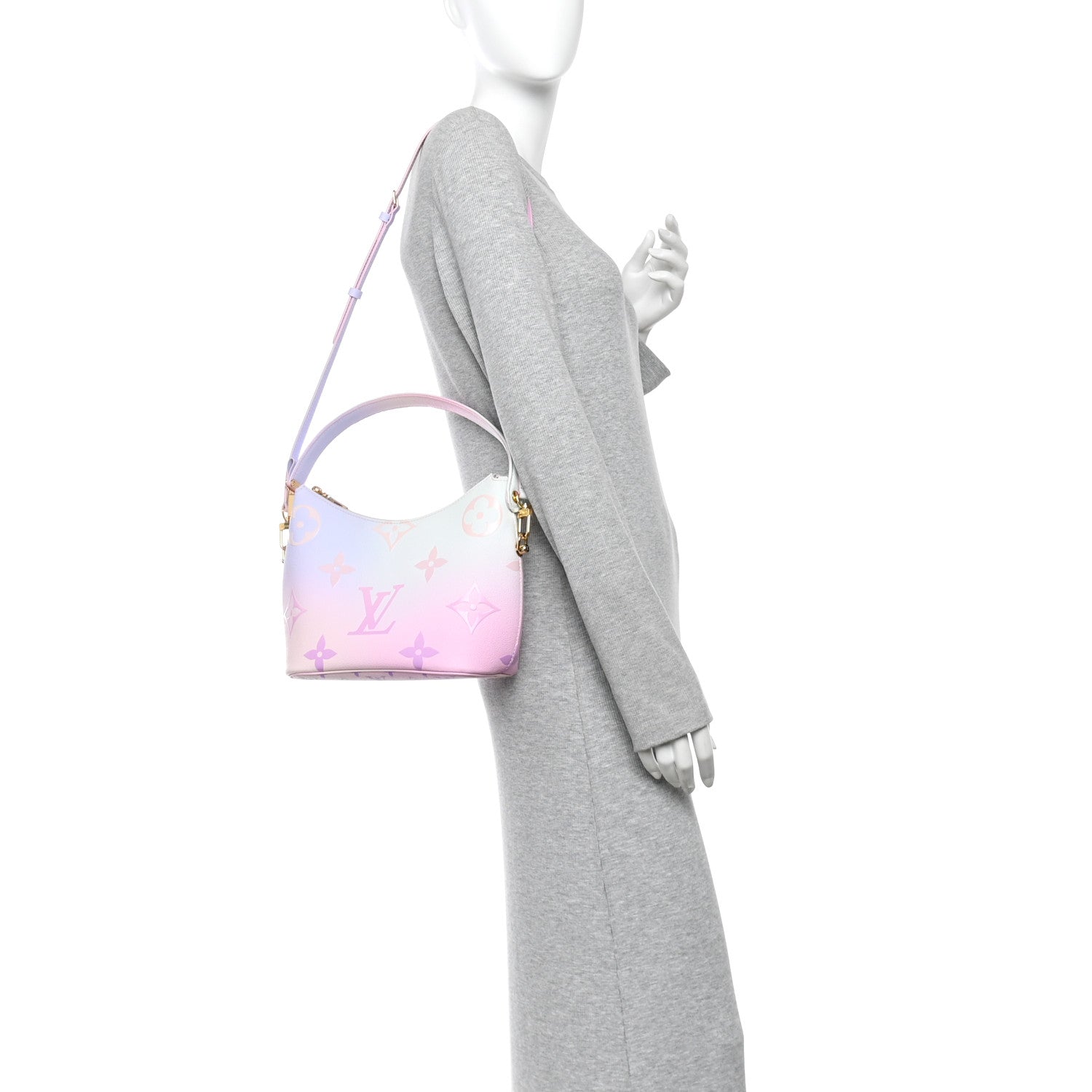 Louis Vuitton Monogram Giant Spring In The City Marshmallow Hobo PM Sunrise Pastel 2 of 12