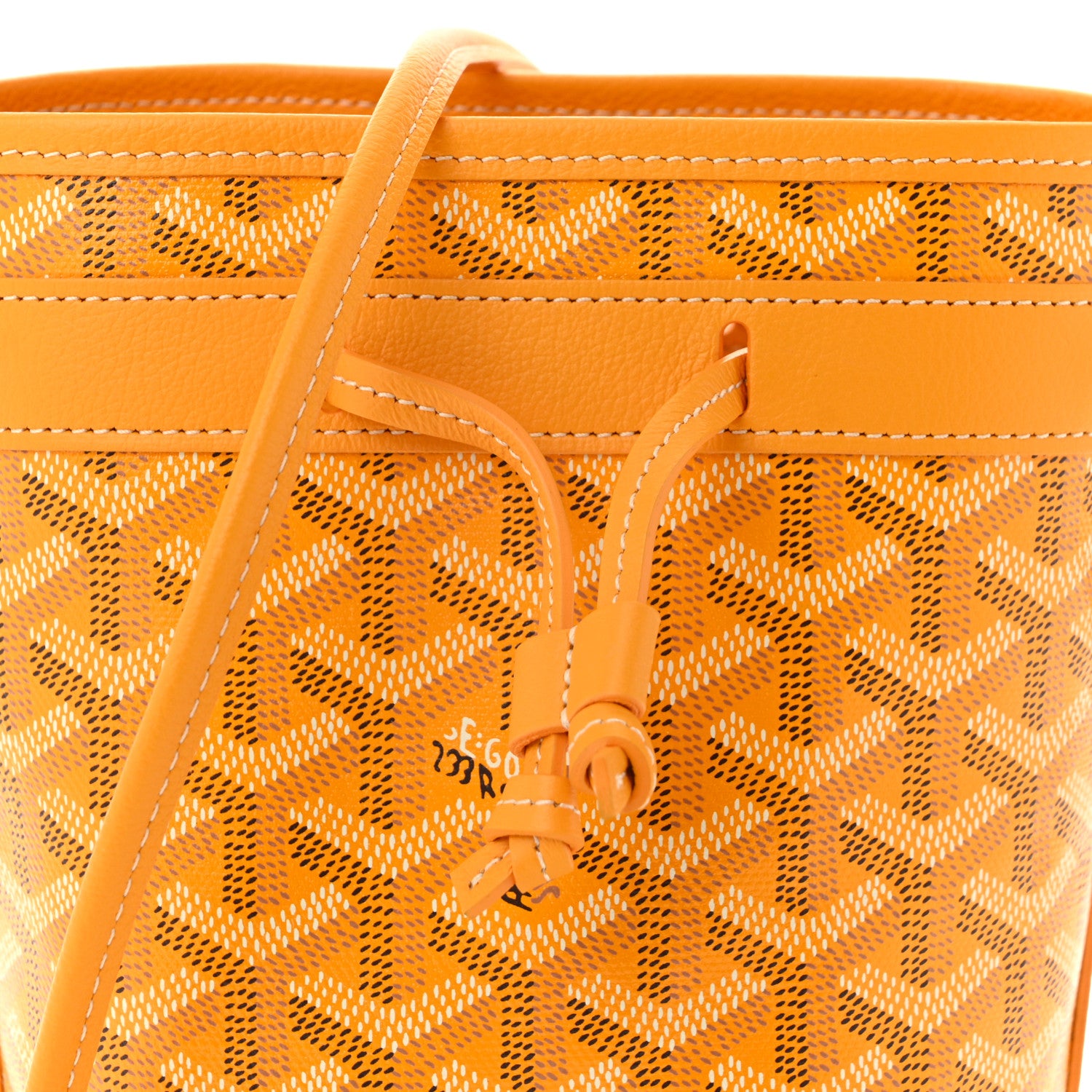 Goyard Goyardine Petit Flot Mini Bucket Bag Yellow 8 of 10