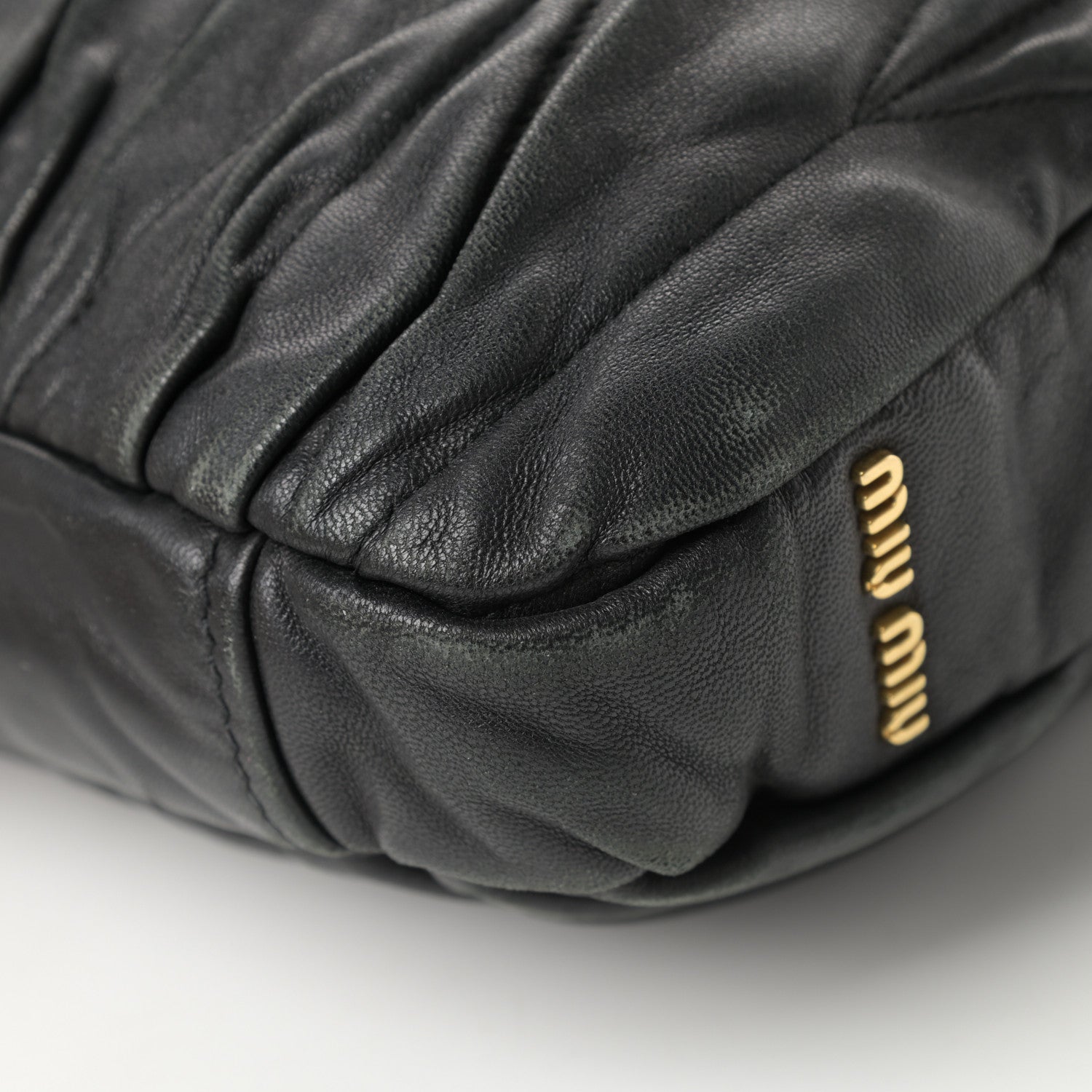 Miu Miu Nappa Matelasse Tote Black 12 of 23