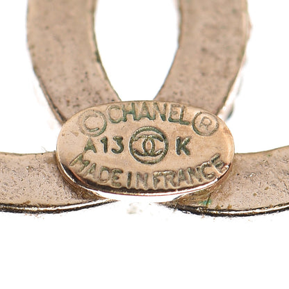 Chanel Crystal Timeless CC Earrings Gold 4 of 6