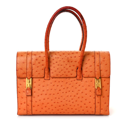 Hermes Ostrich Drag 32 Orange 1 of 20
