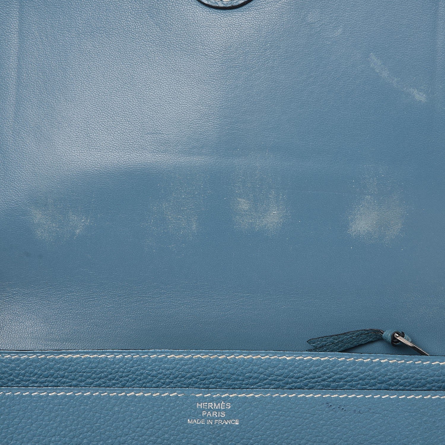 Hermes Togo Dogon Duo Wallet Blue Jean 9 of 10