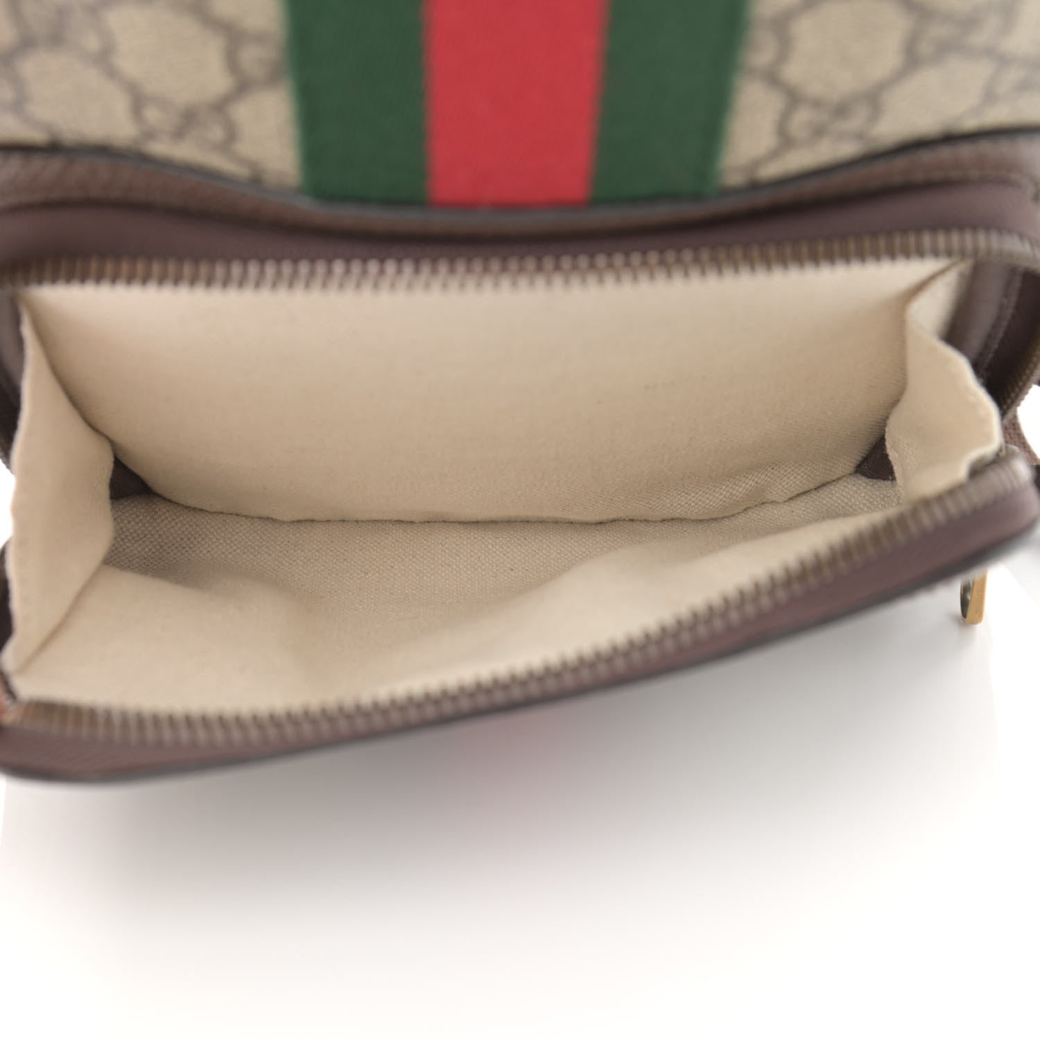 Gucci GG Supreme Monogram Calfskin Web Small Ophidia Day Backpack Beige Ebony New Acero 6 of 11