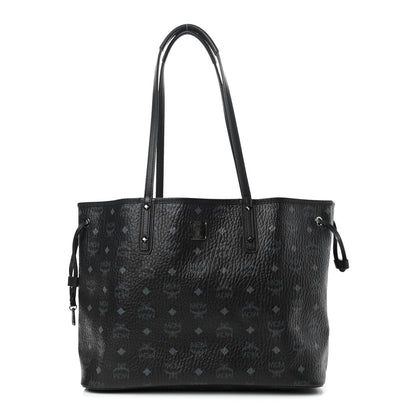 MCM Visetos Medium Project Reversible Shopper Tote Black 3 of 10