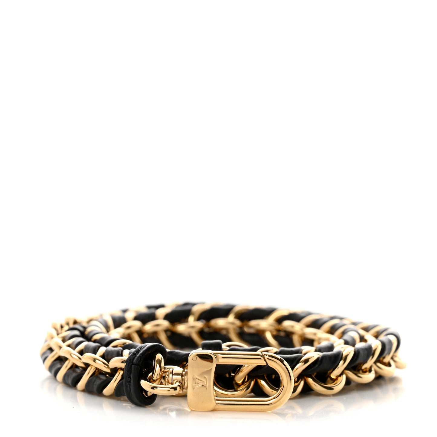 Calfskin Multi Pochette Chain Shoulder Strap Black Gold