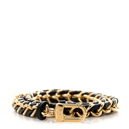 Louis Vuitton Calfskin Multi Pochette Chain Shoulder Strap Black Gold 1 of 3