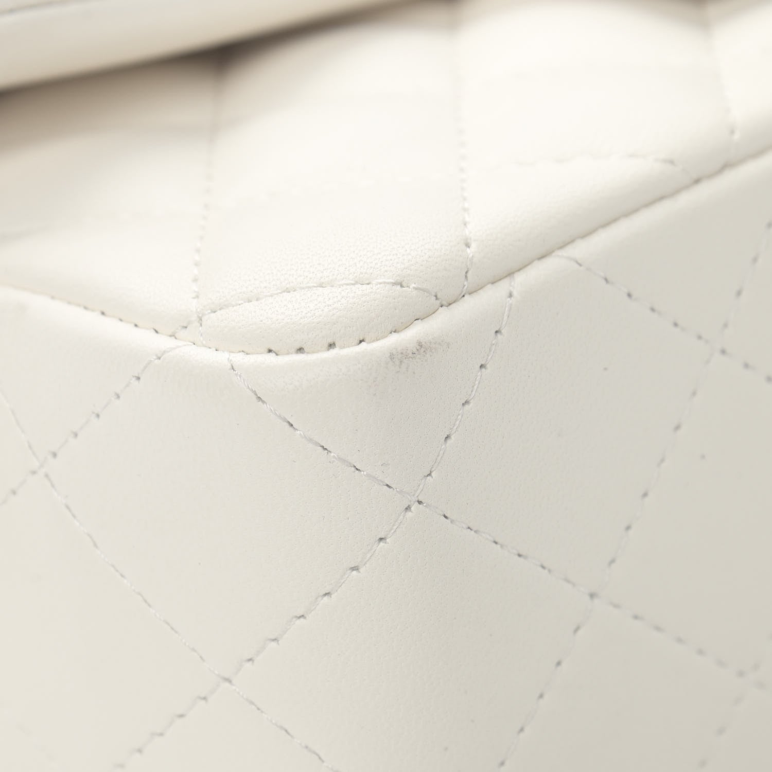 Chanel Lambskin Quilted Mini Rectangular Flap White 10 of 11