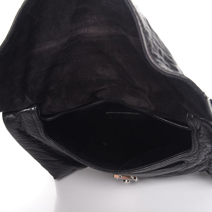 Saint Laurent Sheepskin Rive Gauche Hobo Black 5 of 10