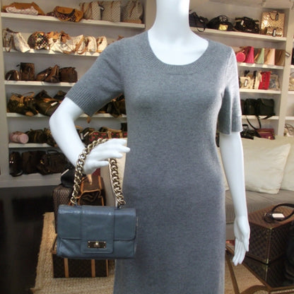 Marc Jacobs Textured Patent Chain Bag Fog 2 of 8