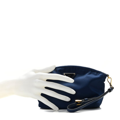 Prada Tessuto Nylon Cosmetic Pouch Royal 2 of 9