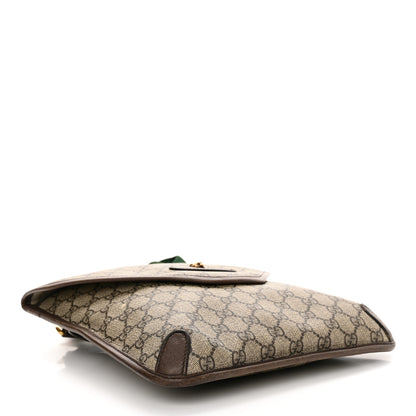 Gucci GG Supreme Monogram Web Medium Neo Vintage Flap Messenger Bag Beige New Acero 4 of 21