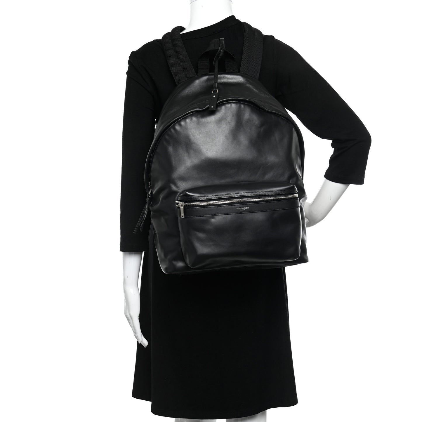 Calfskin City Backpack Black