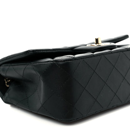Chanel Lambskin Quilted Mini Rectangular Flap Black 10 of 12