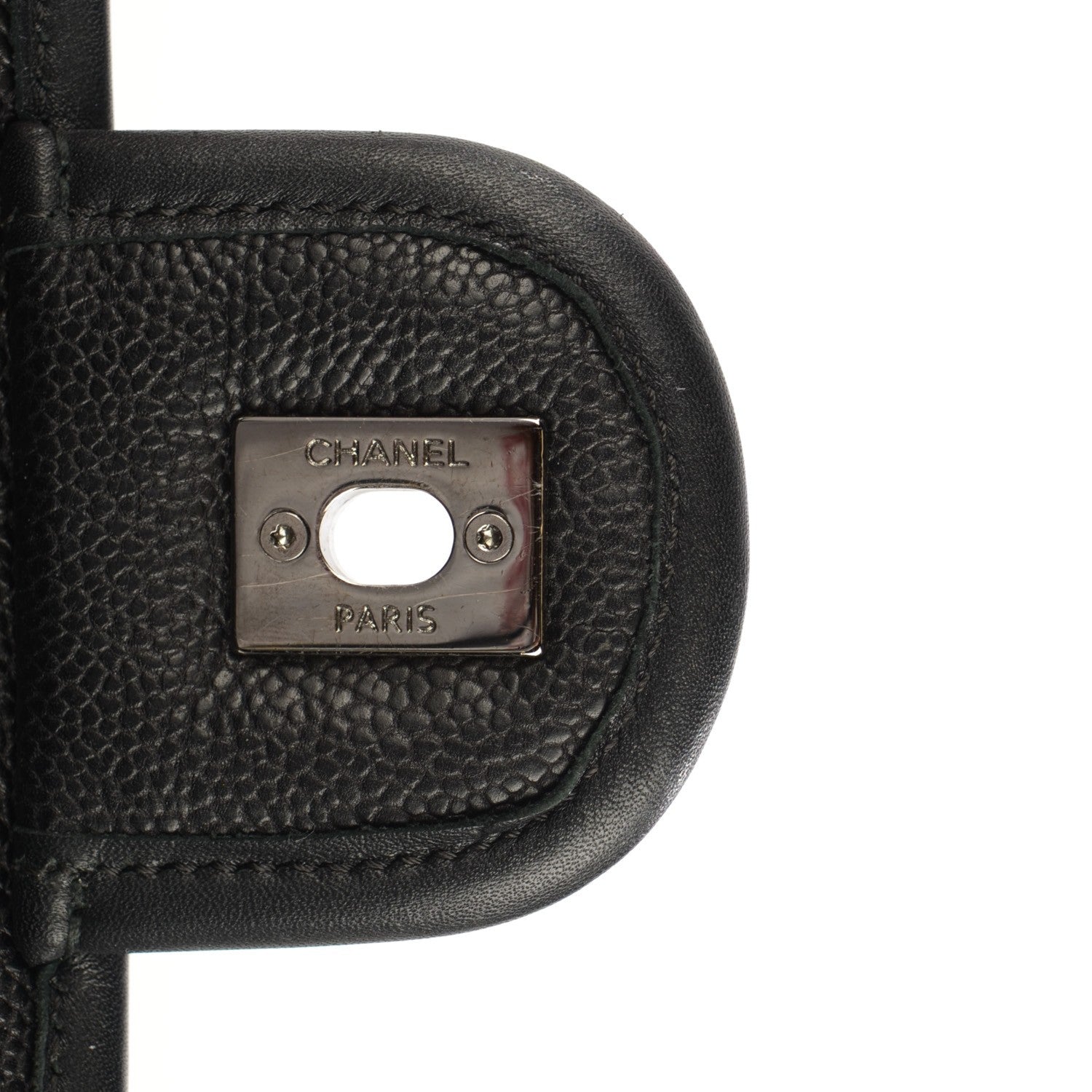 Chanel Caviar Quilted Large French Riviera Flap Black 8 of 8