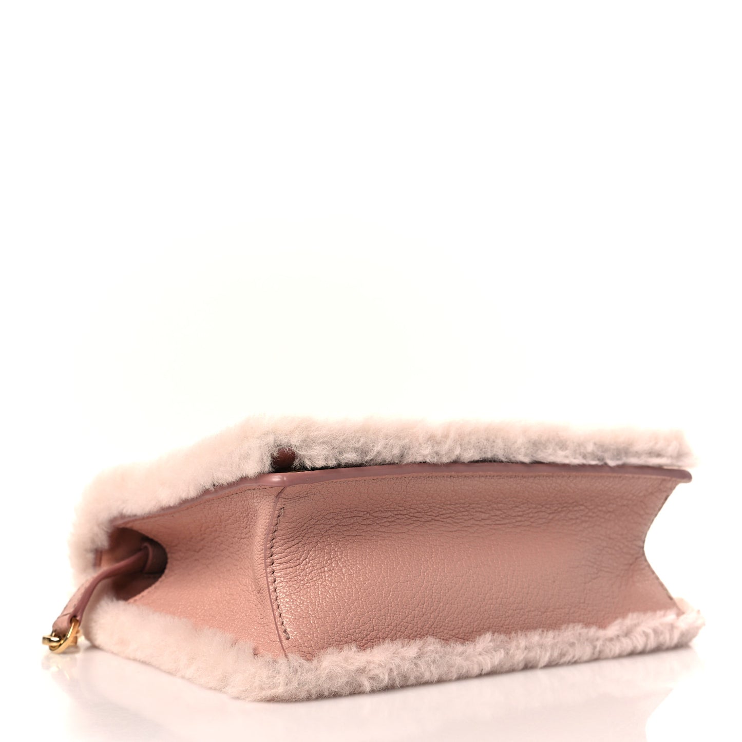 Shearling Goatskin Shoulder Bag Orchidea