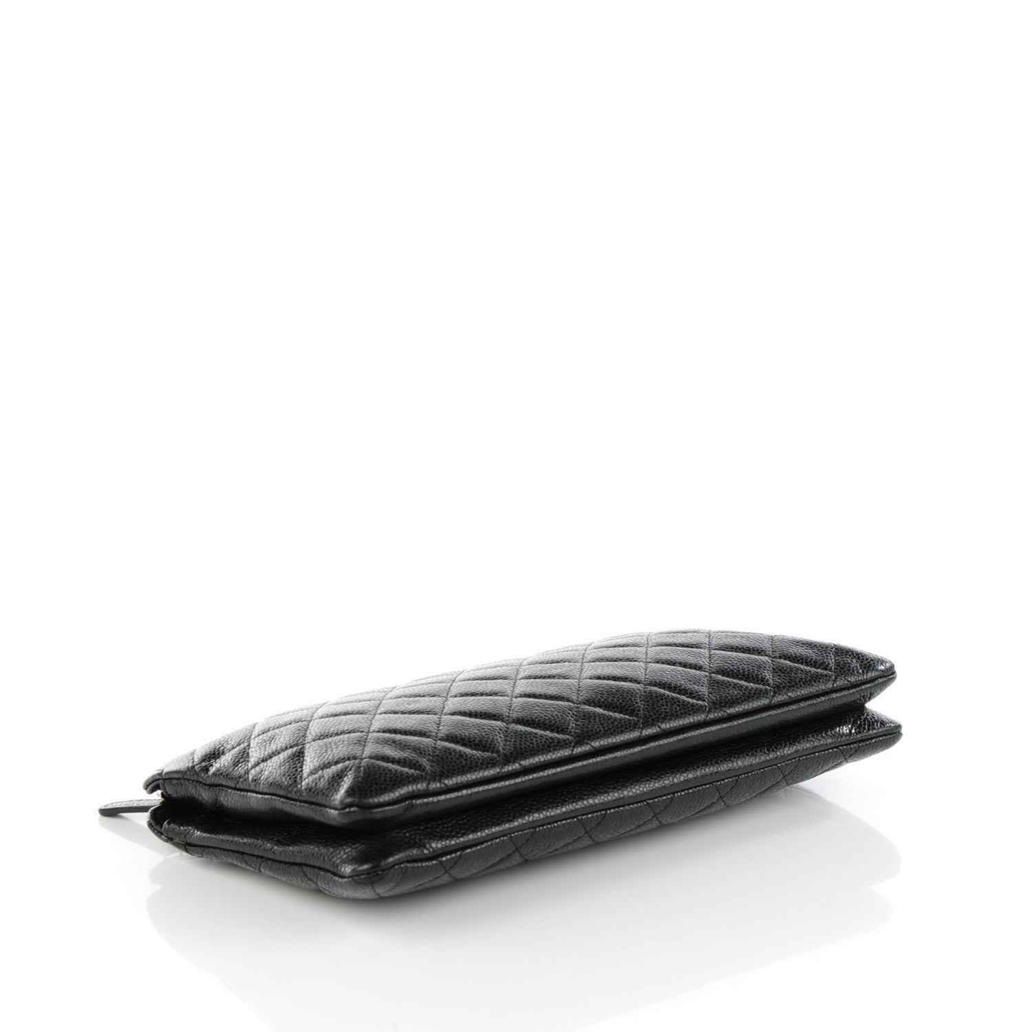 Chanel Caviar Quilted Large Zipped Clutch Black 4 of 8